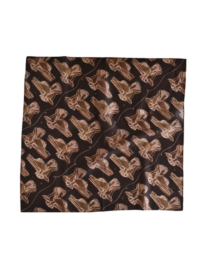 Western Saddle Cowgirl Silk Wild Rag