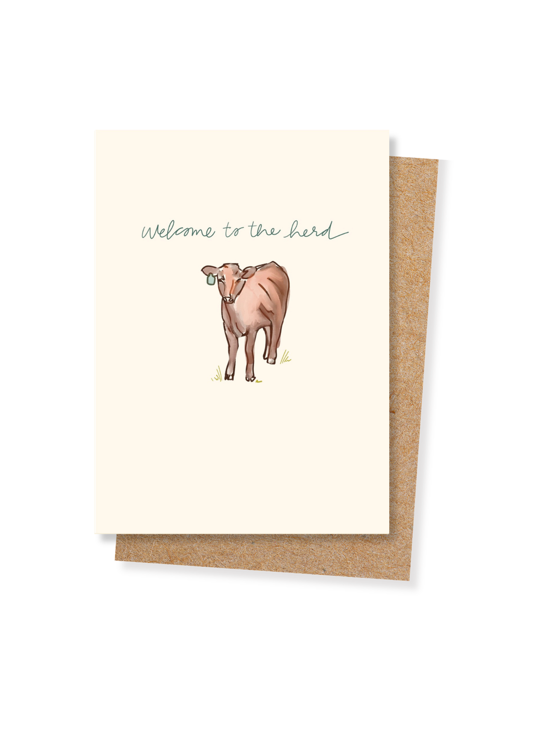 Welcome to the Herd Baby Card