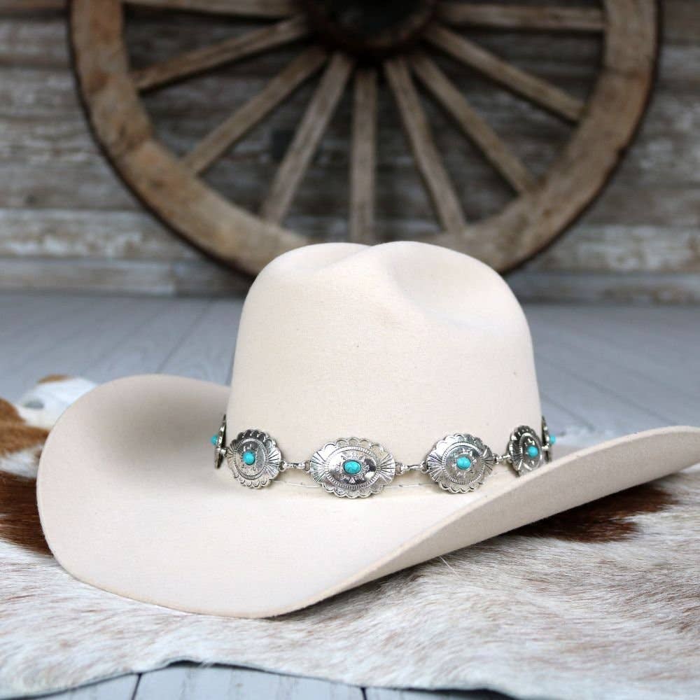 Silver Spur Hat Band