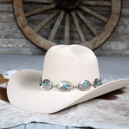 Silver Spur Hat Band