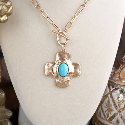 Turquoise Crossroads Necklace