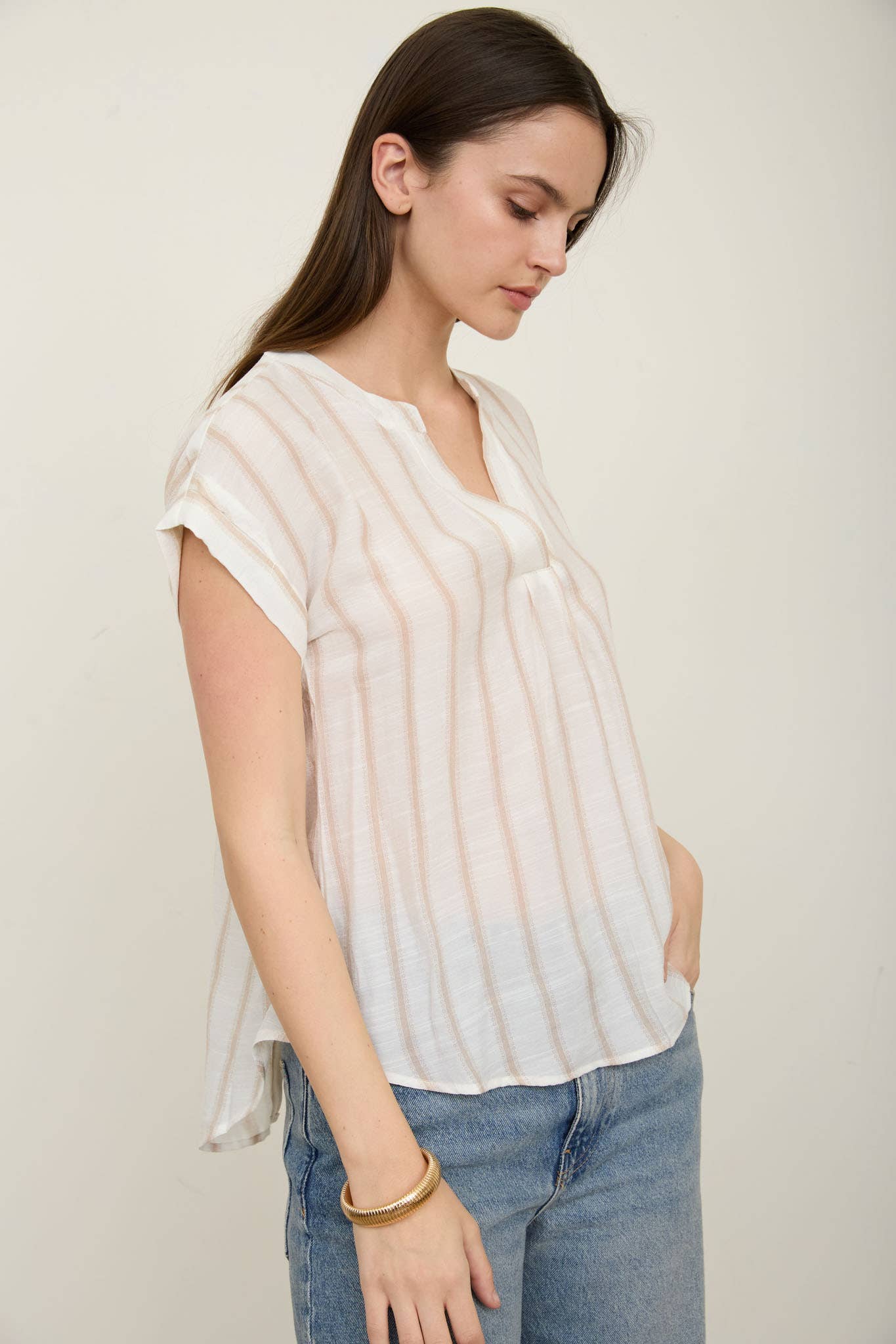 Sandstone Stripe Top