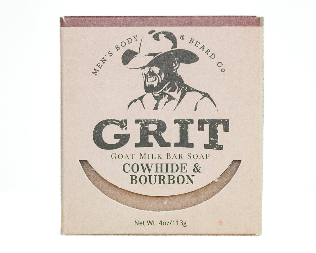 Cowhide &amp; Bourbon Goat Milk Bar Soap