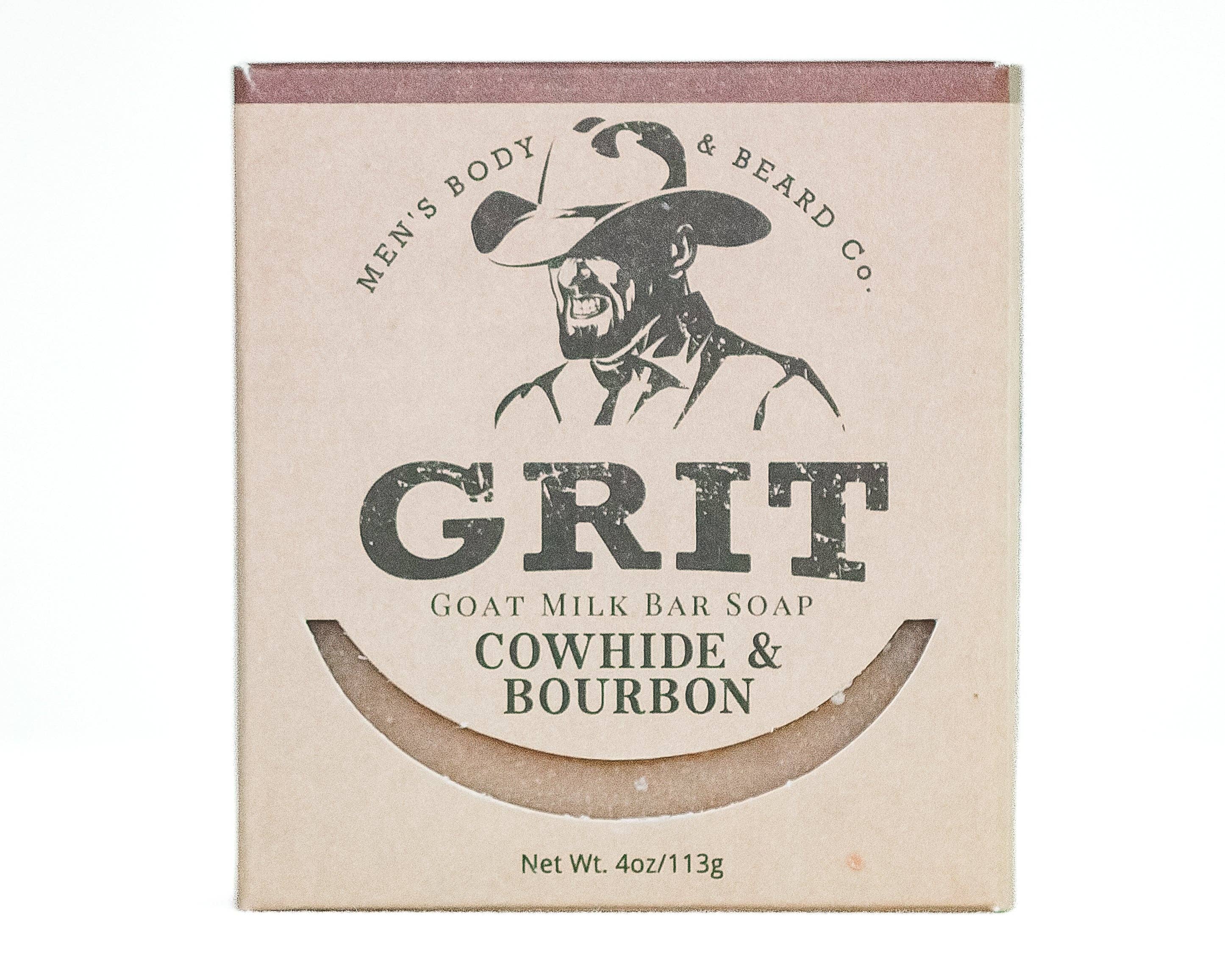 Cowhide &amp; Bourbon Goat Milk Bar Soap