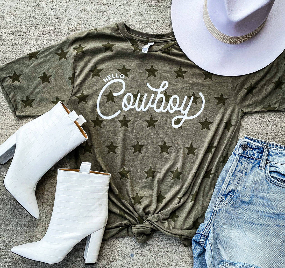 Hello Cowboy Star Tee