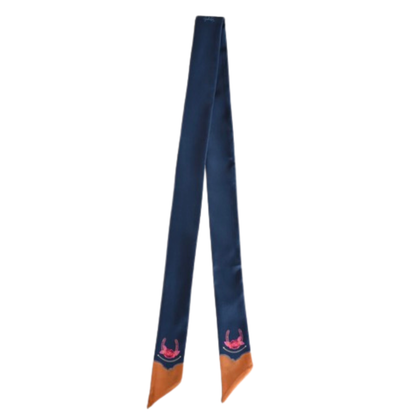 Rodeo Rose Cowgirl Twilly – Midnight Blue