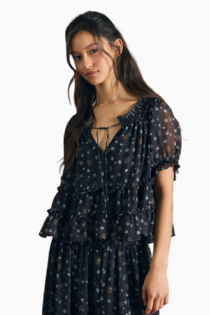 The Midnight Bloom Blouse