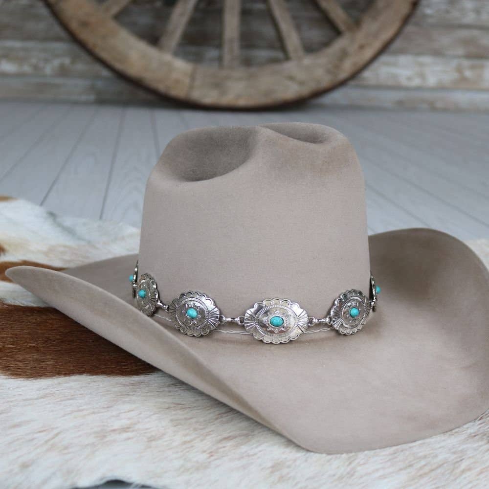 Silver Spur Hat Band