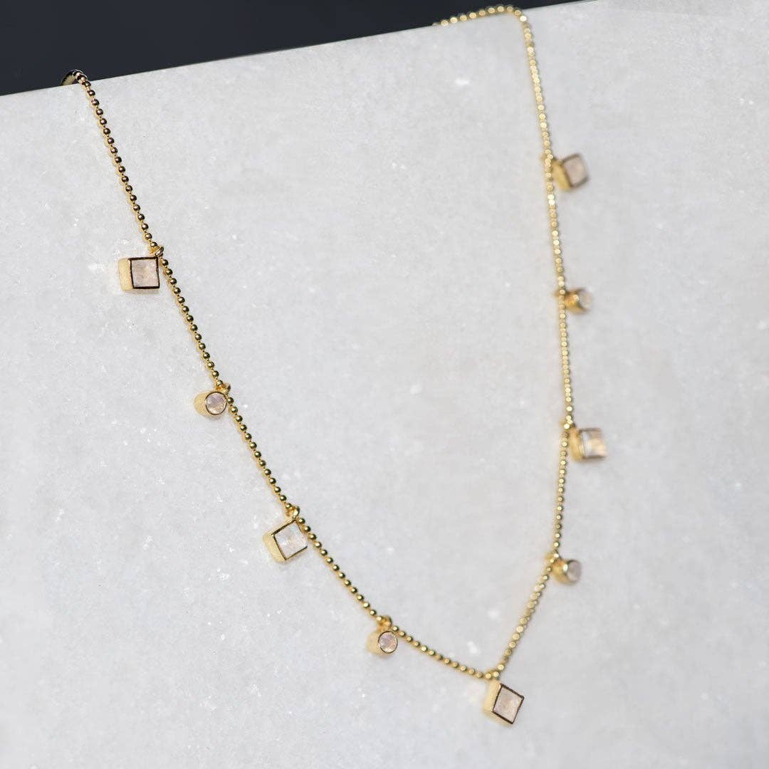 Keepsake Moonstone Horseshoe Necklace