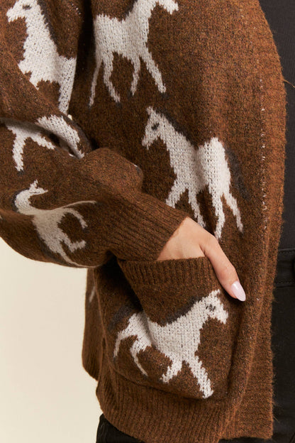 Canyon Run Cardigan, Olive