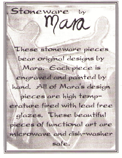Mara Stoneware Pinetrees Mug