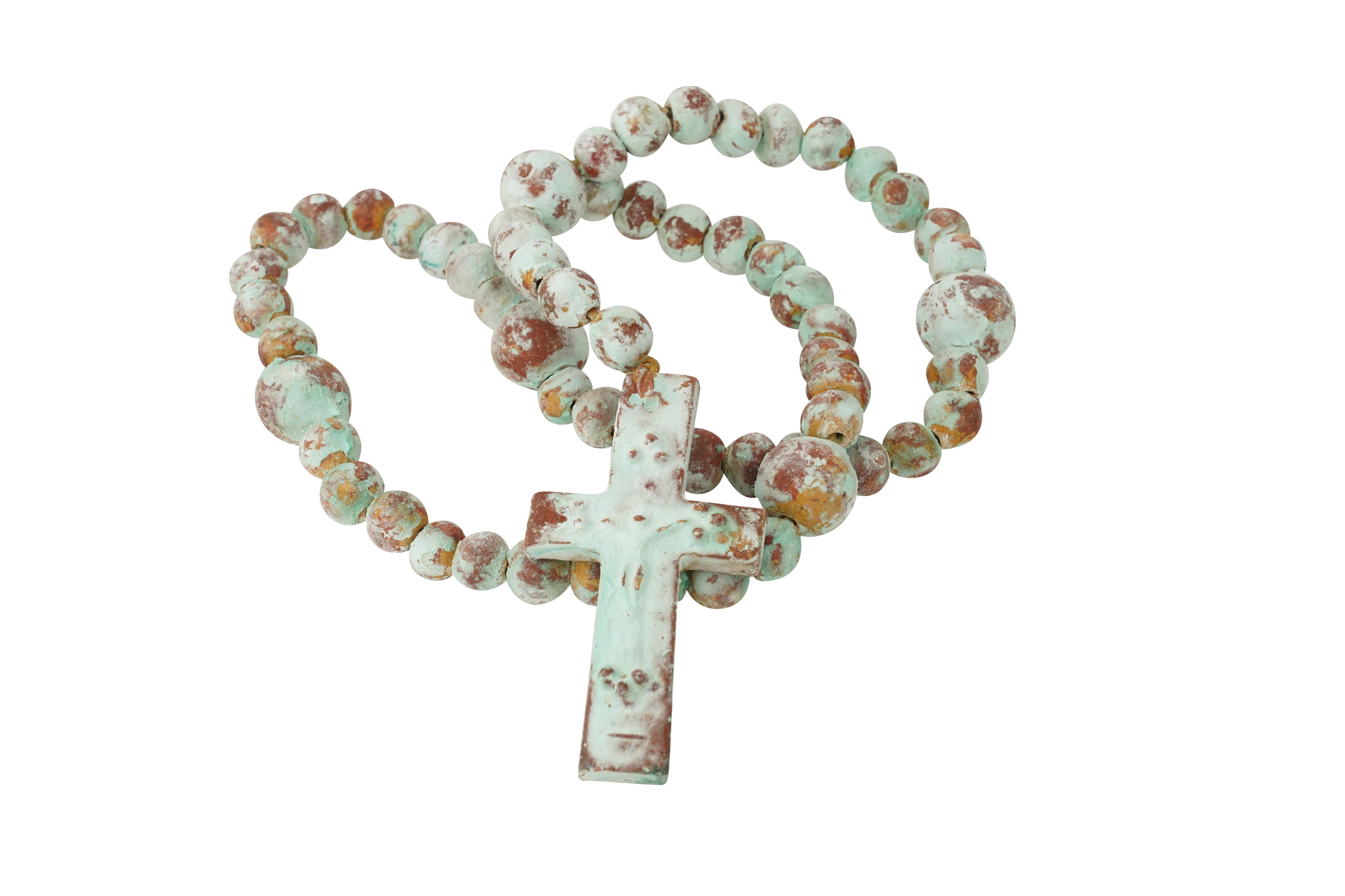 Hope Clay Rosary-Beads, 17"