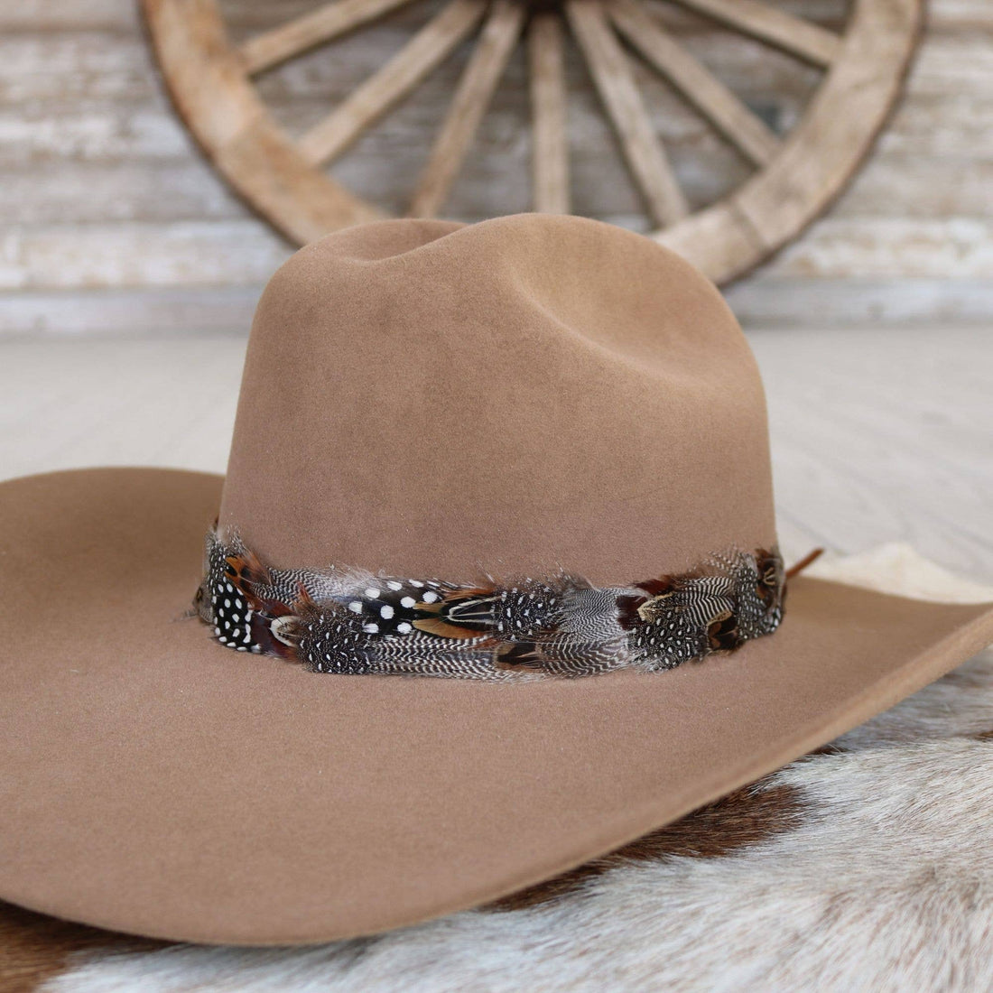 Spotted Eagle Western Feather Hat Band