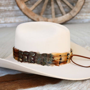 Shikoba Feather Western Hat Band