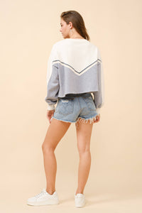 Western Yoke Aztec Embroidered Sweatshirt