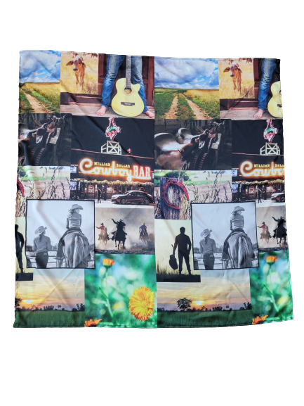 Cowboy Collage Wild Rag