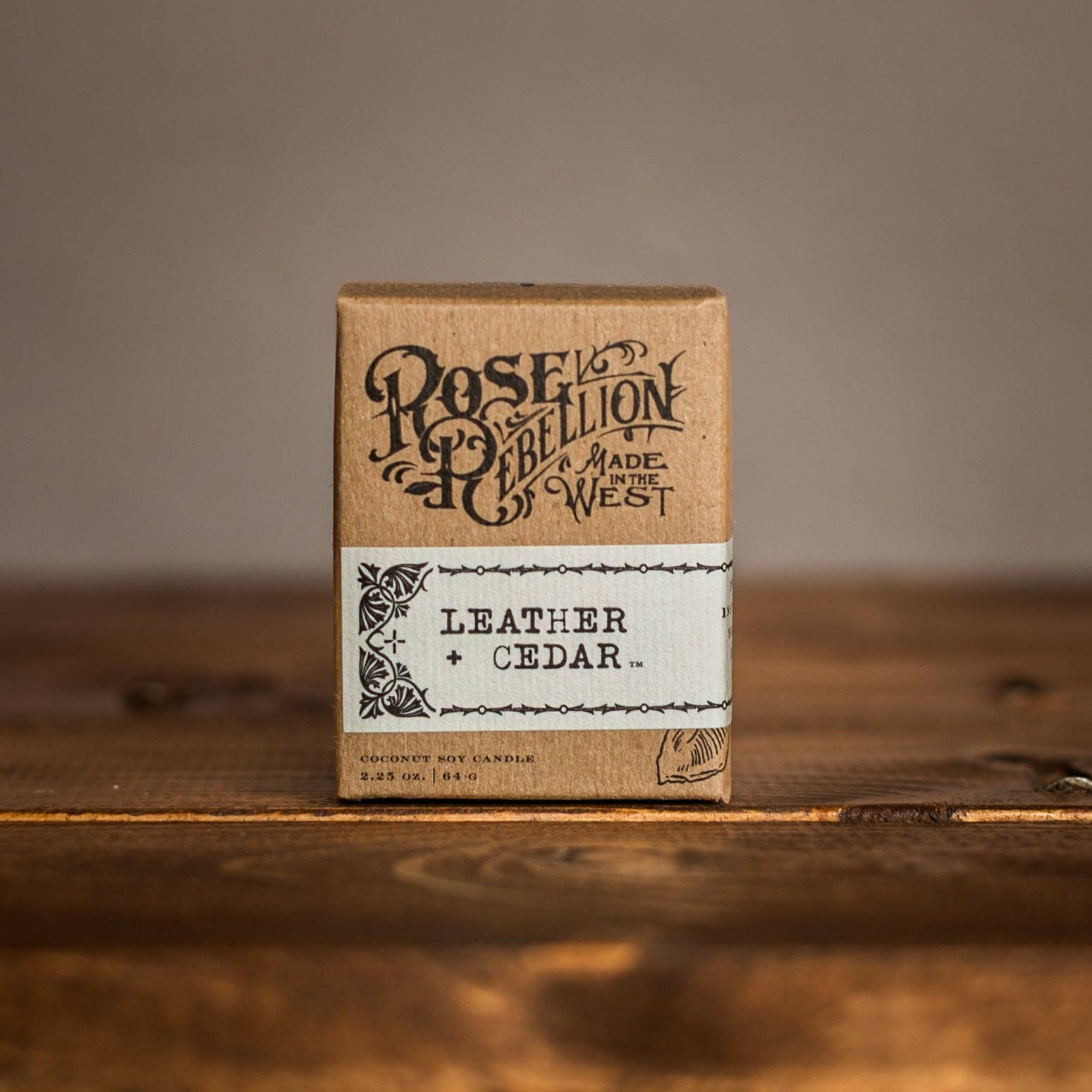 Leather + Cedar 2 oz. - Drifter Candle