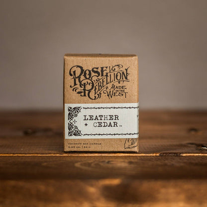 Leather + Cedar 2 oz. - Drifter Candle