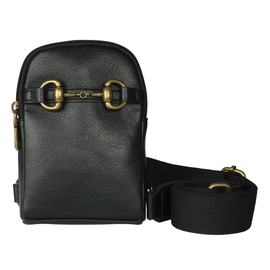 Equine Essentials Snaffle Bit Crossbody Bag, Black