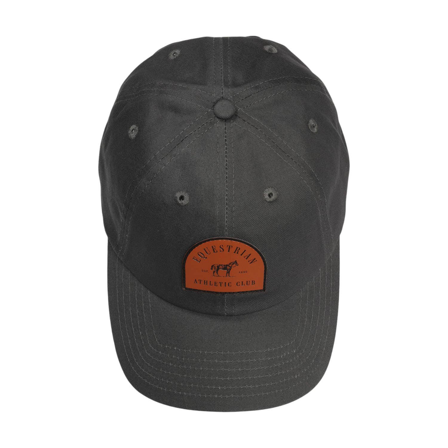 Equestrian Athletic Club Hat, Charcoal Grey