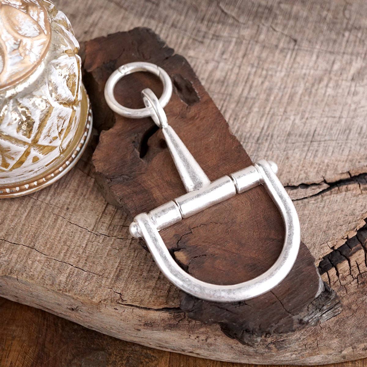 The Tack Room Bag Charm, Silver