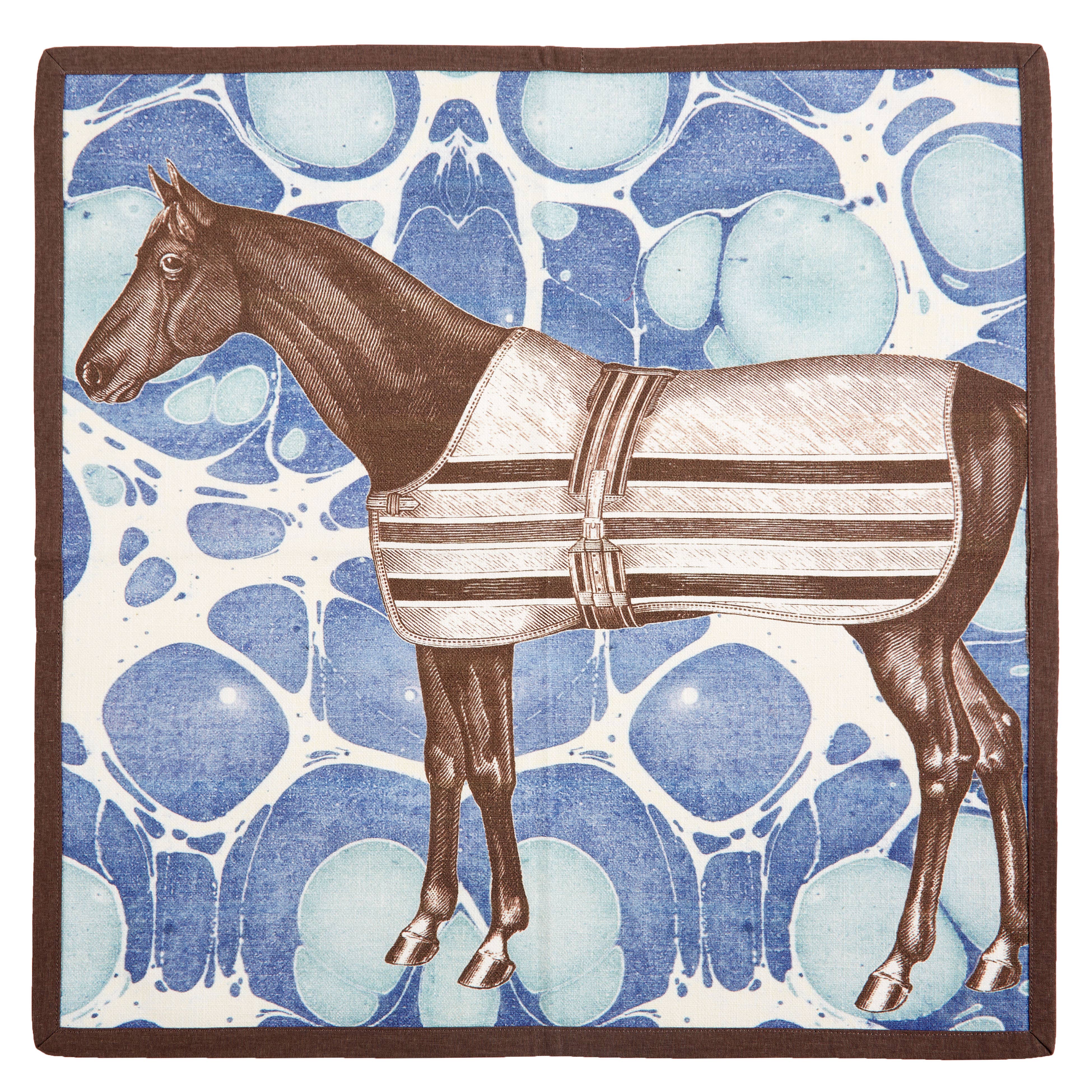 Equus Marble Dinner Napkin, Set of Four