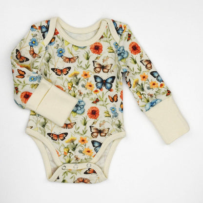 Blossom Organic Cotton Long Sleeve Onesie