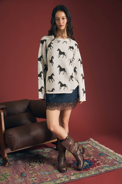 The Running Horse Sweater