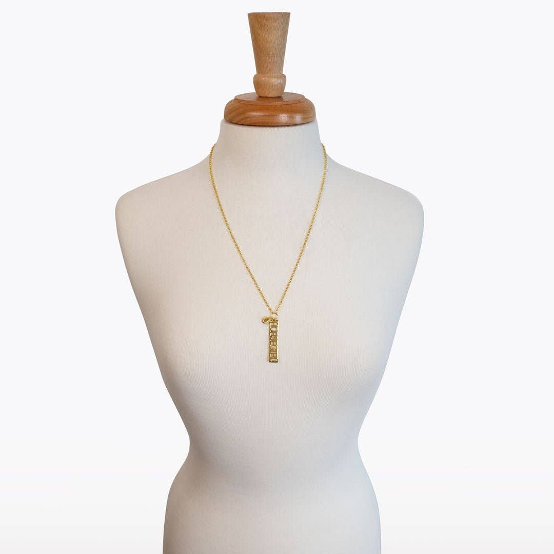 Horse Girl Dog Tag Necklace