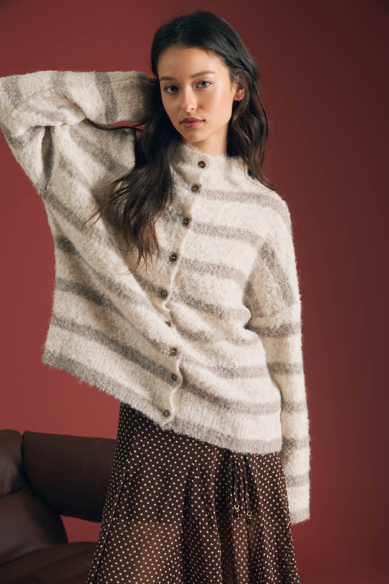 The Fireside Stripe Cardigan