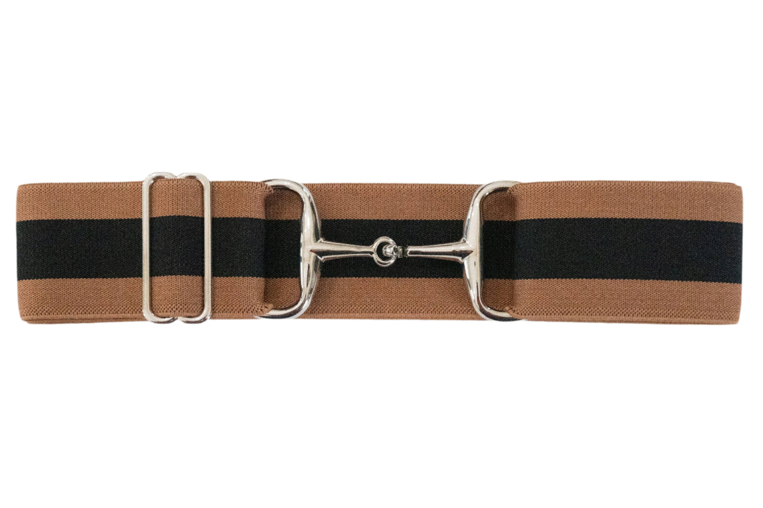 Ellany Costello - 2&quot; Silver Snaffle Elastic Belt
