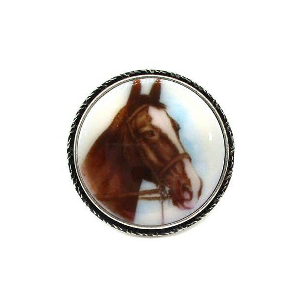 Bridle Horse Concho Ring