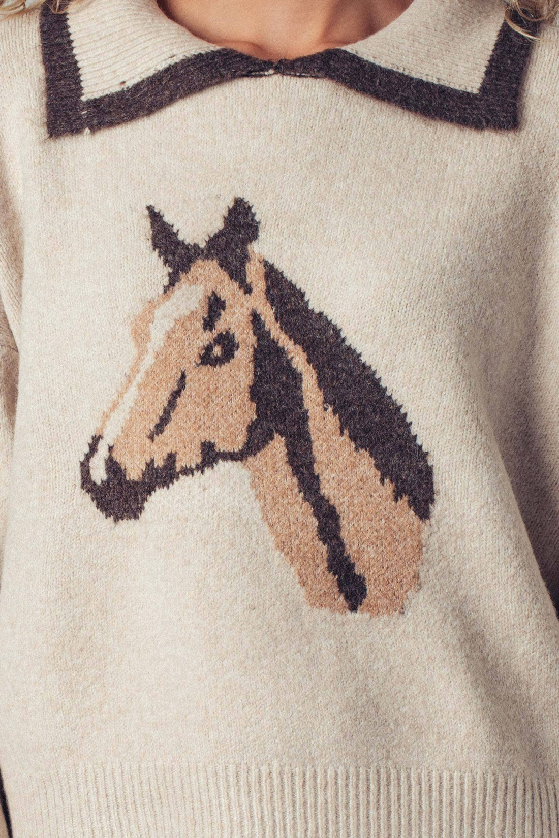 The Equestrian Legacy Knit, Taupe