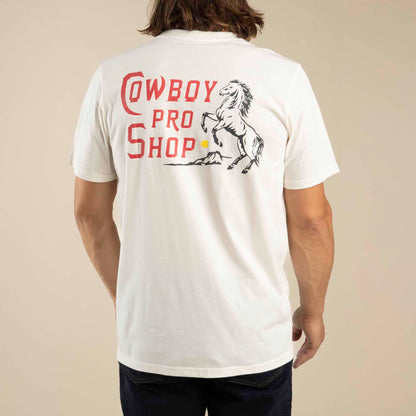 Cowboy Pro Shop T-Shirt, Vintage White