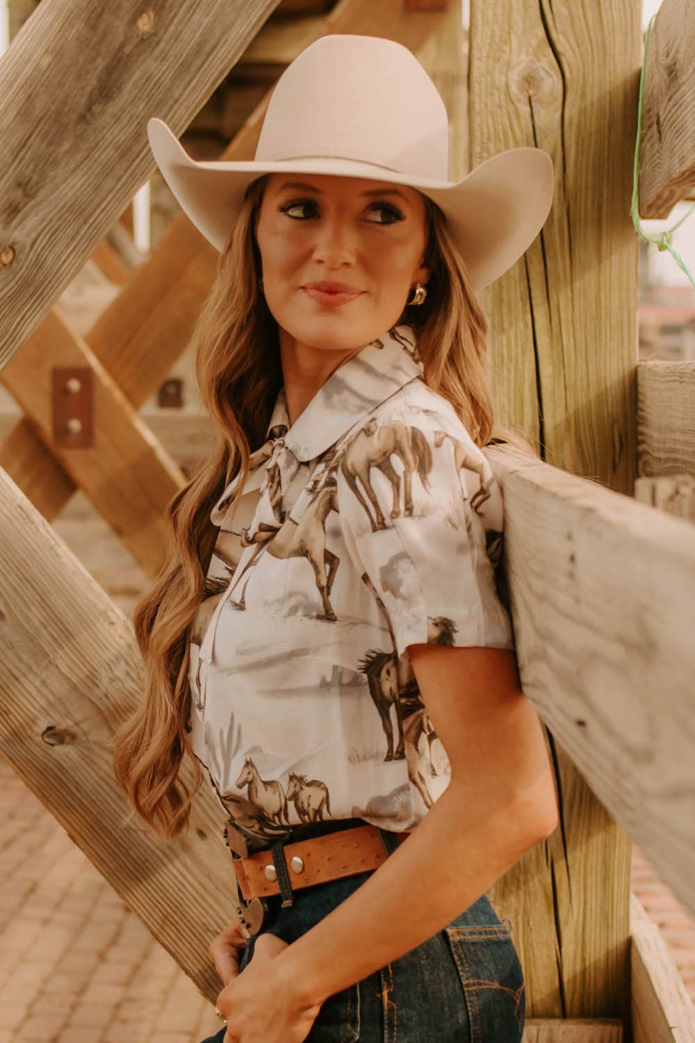 Chantilly Wild &amp; Free Sand Shirt