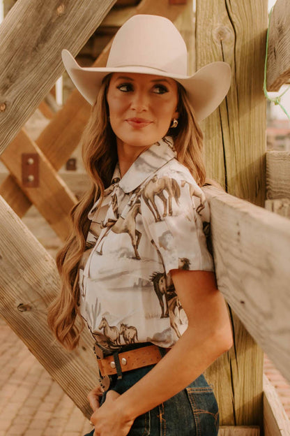Chantilly Wild &amp; Free Sand Shirt