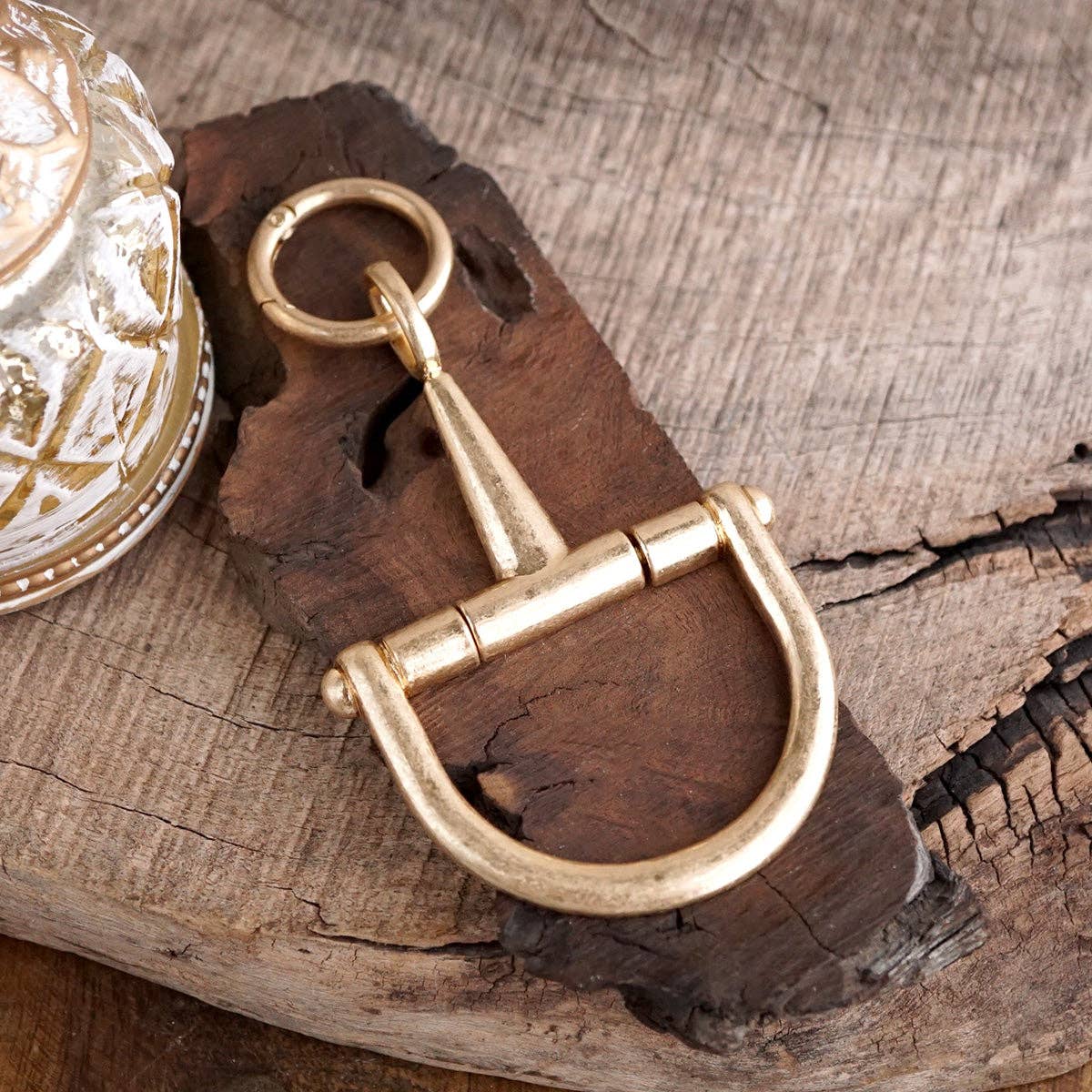 The Tack Room Bag Charm, Gold