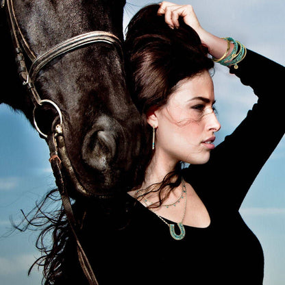 Prism Linea Turquoise Equestrian Earrings