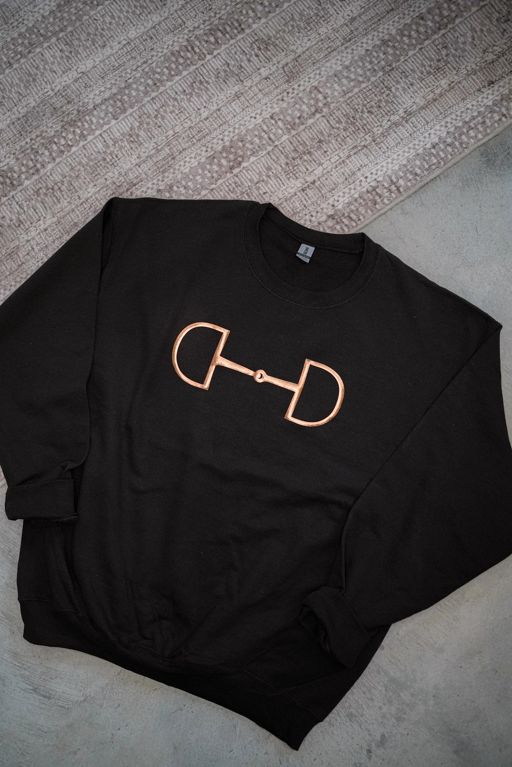 Snaffle Bit Gildan Sweatshirt, chocolate