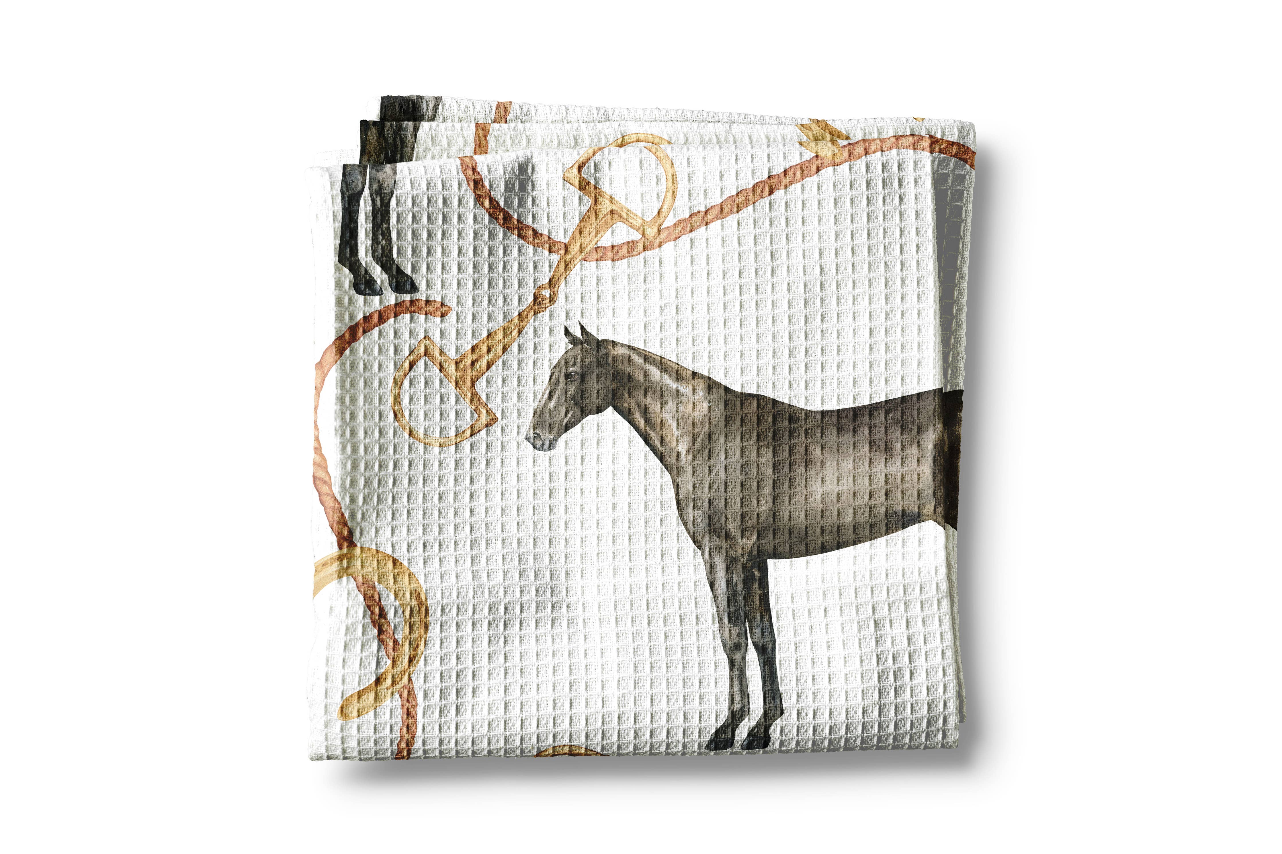 Bridle & Bit Tea Towel