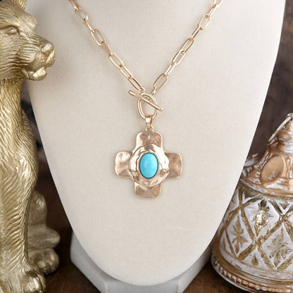 Turquoise Crossroads Necklace