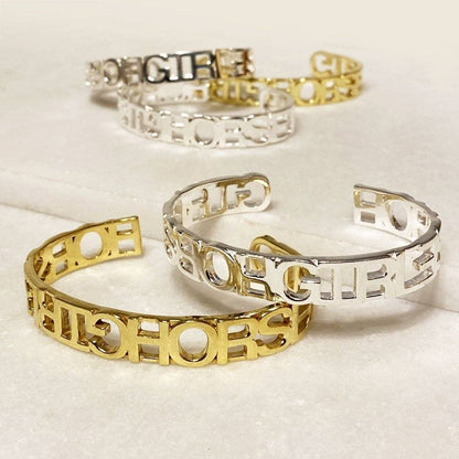 Horse Girl Cuff in Gold