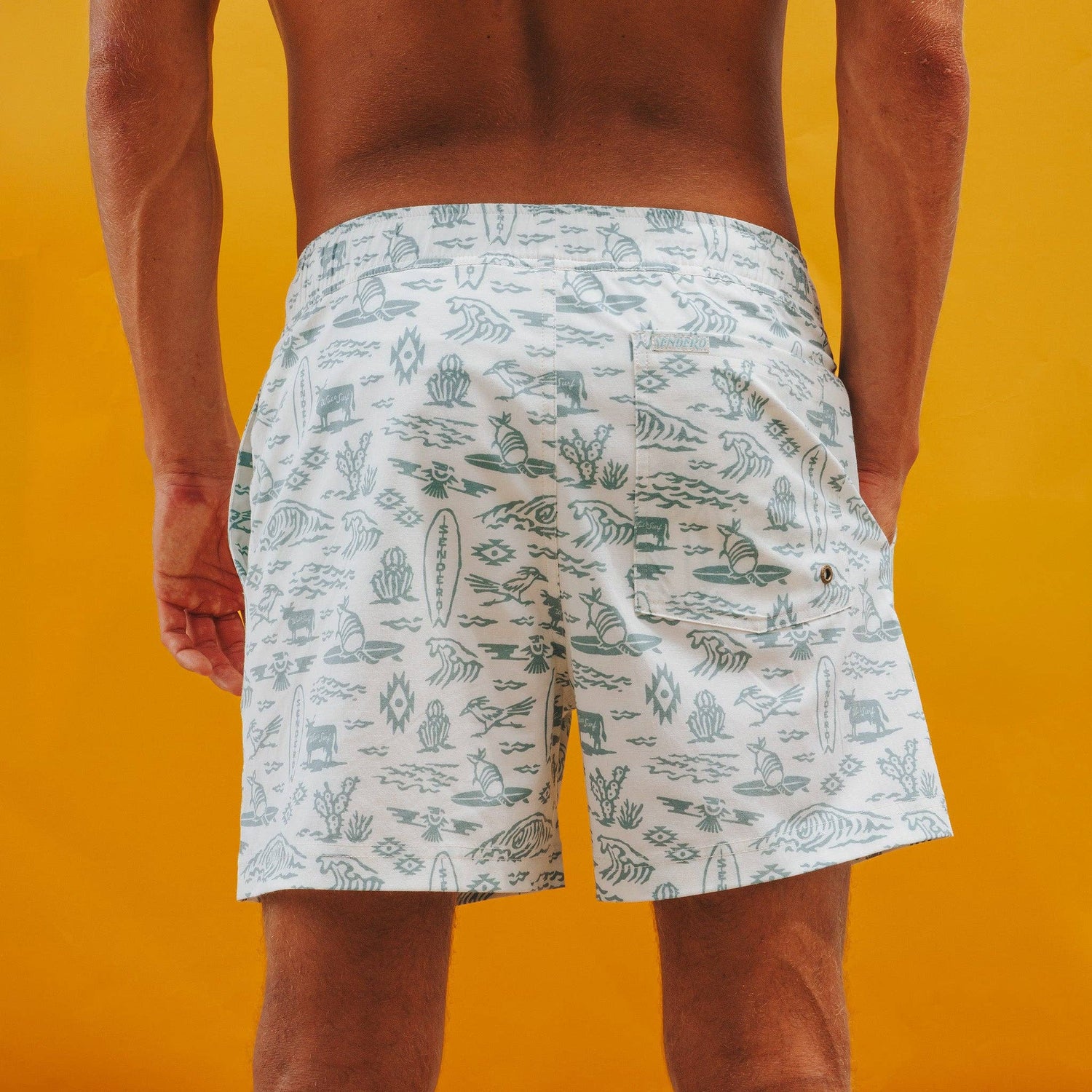 Sendero Southwest Waves Barton Boardshorts