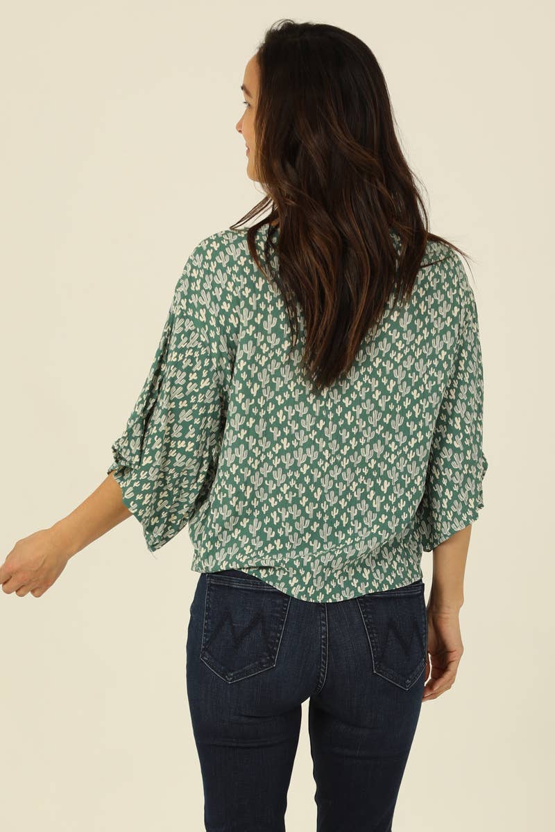 Saguaro Kimono Sleeve Blouse