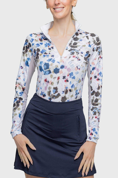 Kastel Denmark Seaside Abstract 1/4 Zip Shirt