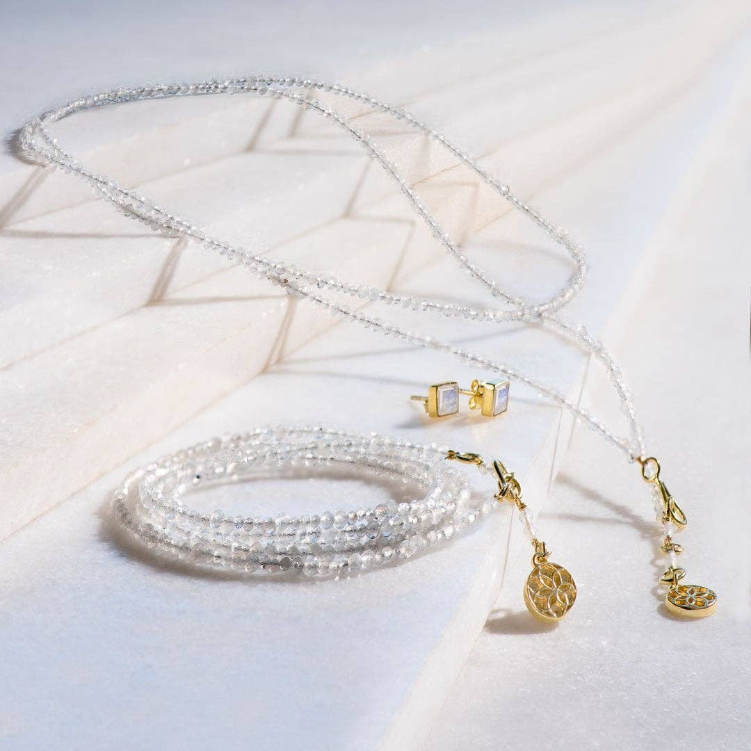 Keepsake Moonstone Horseshoe Necklace