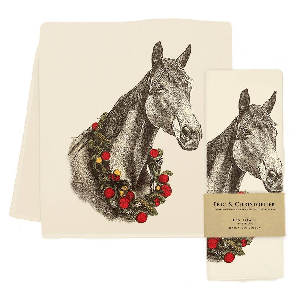 Wreath & Whinny Towel