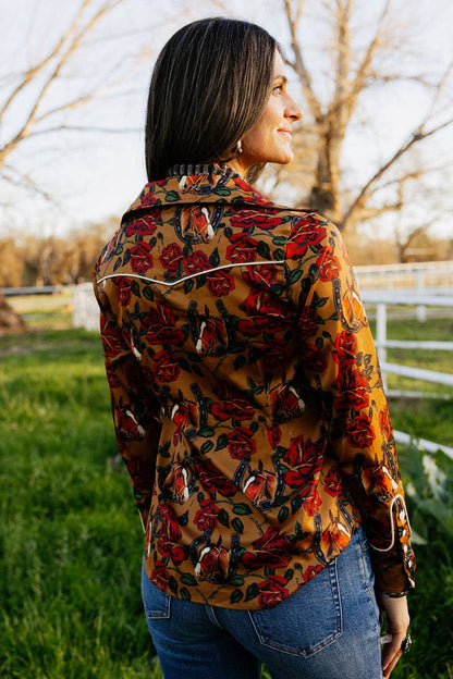 Horses &amp; Horseshoes Button Up