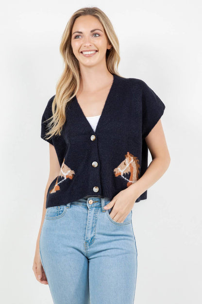 Horse &amp; Heritage Vest, Navy