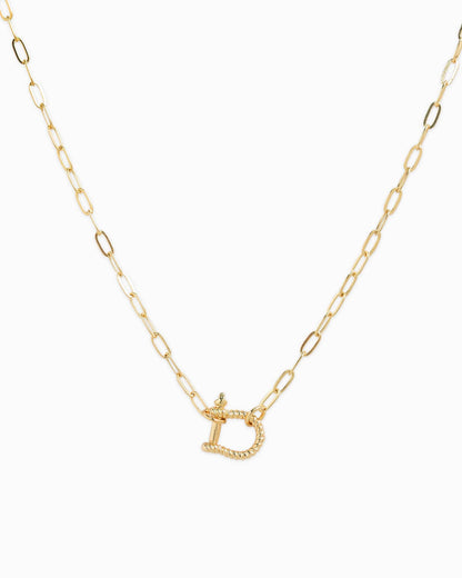 Heritage Link Necklace, Gold